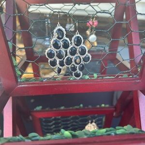 Cupid Black and Silver Earrings